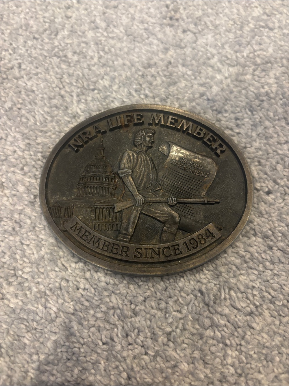 Vintage NRA belt buckle